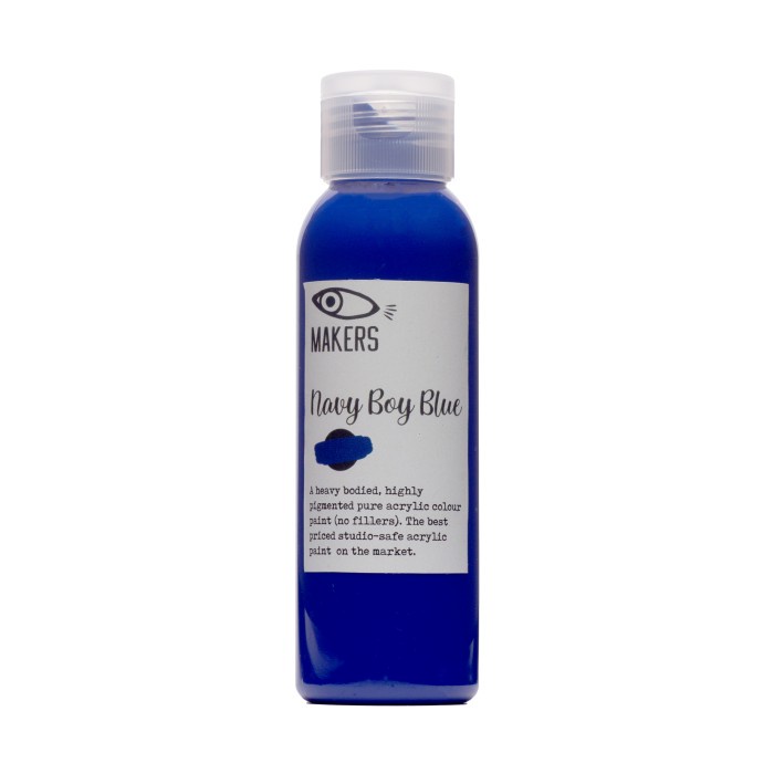 

Navy Boy Blue Acrylic Paint 100ml by MAKERS