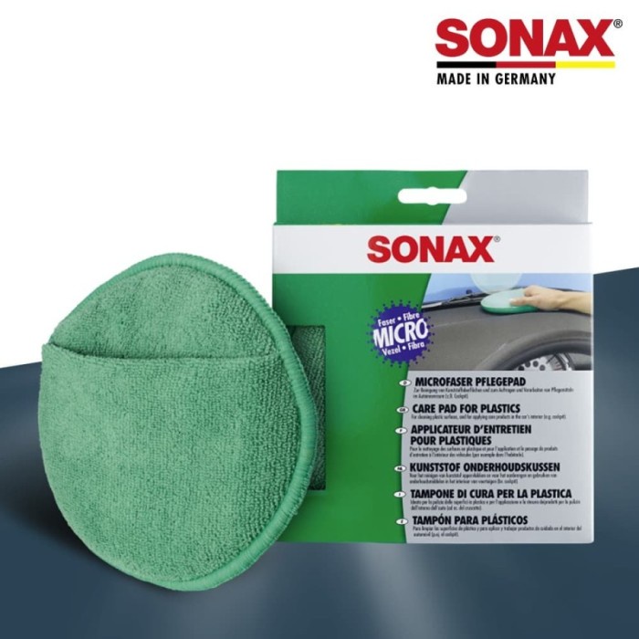 Sonax Care Pad For Plastics Spon Busa Microfiber Applicator Pembersih