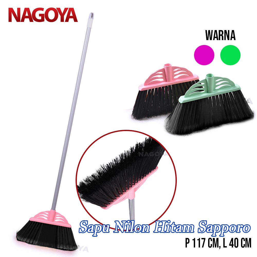 Jual Myhomey Sapu Nilon Hitam Sapu Plastik Sapu Lantai Broom Nagoya 818