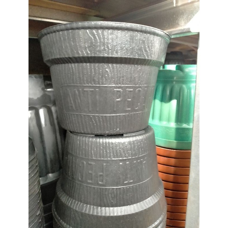 Pot karet anti pecah 27cm/Pot bunga karet/pot karet
