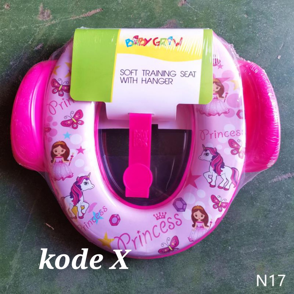 BANYAK MOTIF READY GOJEK / GRAB SNI Dudukan Toilet Anak Potty Seat Training Ring Closet With / No Handle / Travel Seat