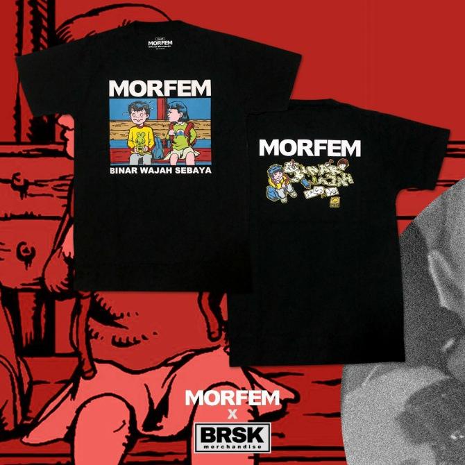 Kaos Morfem Binar Wajah Sebaya Iii Hitam