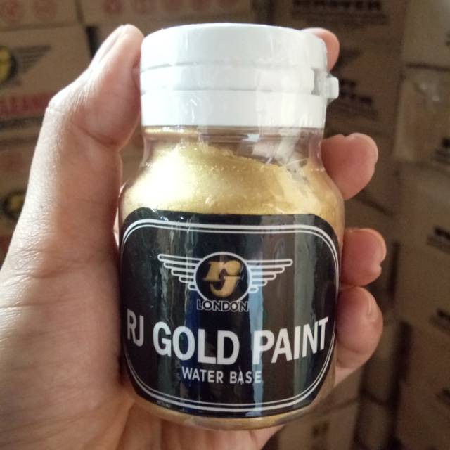 Cat warna GOLD 80ml untuk kayu.besi /tralis dll