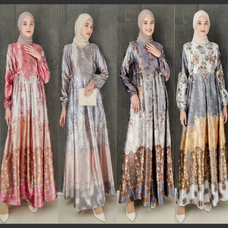 Gamis Muslimah Gamis Busui Dior Silk Qualty Premium Garansi Uang Kembali