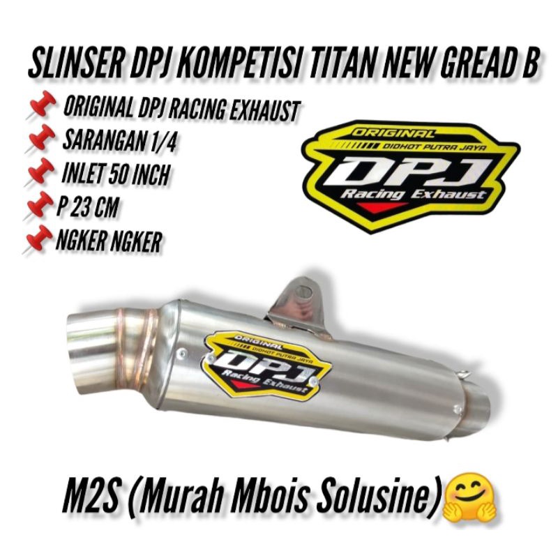 knalpot DPJ ORI tipe kompetisi kelas B