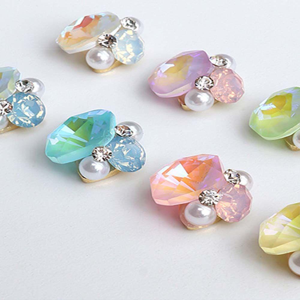 Mxbeauty 3D Nail Art Dekorasi Desain Manis Pesona Kuku Fashion Manikur Aksesoris Halus Mengkilap Kristal Kuku 3D