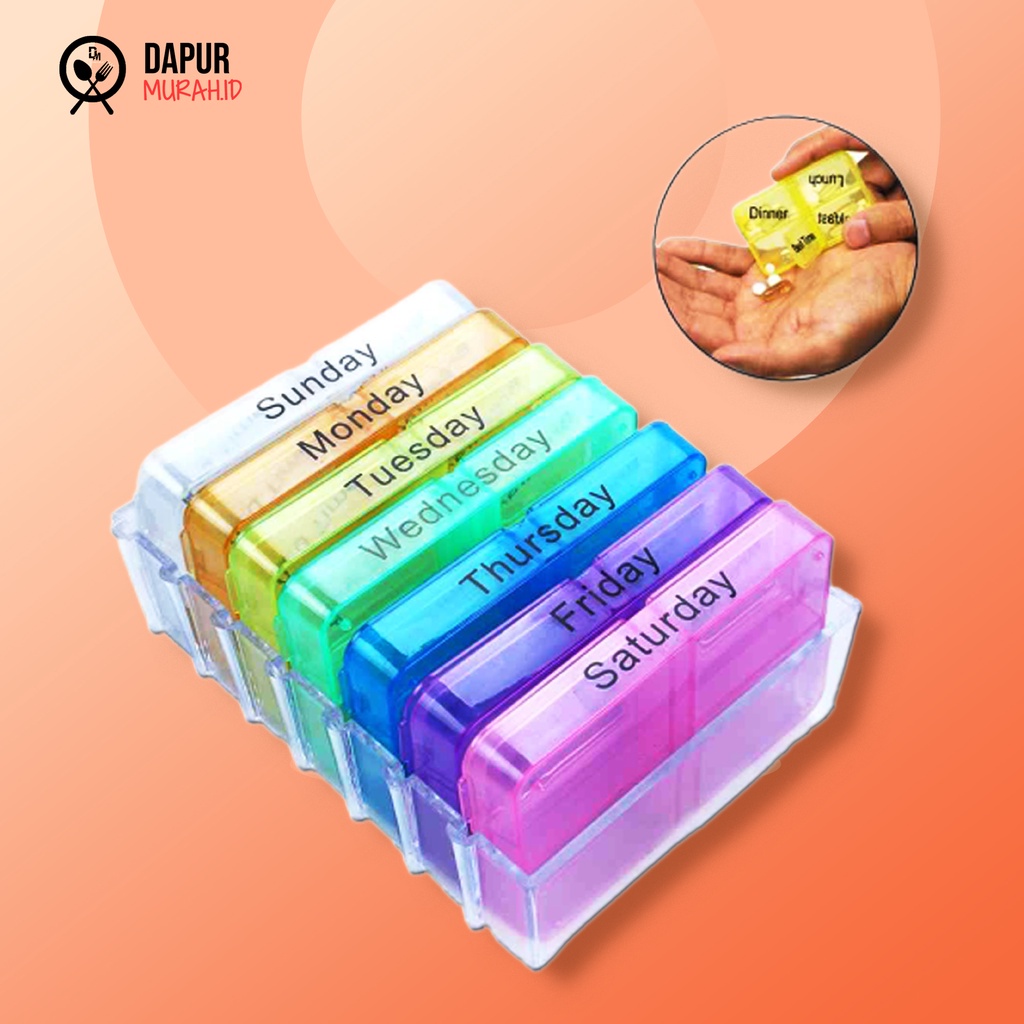 Kotak obat 7 hari / Tempat penyimpanan obat