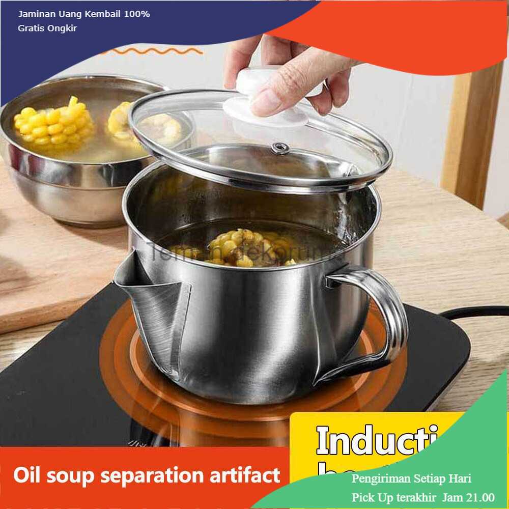 TD-AI XINBAILI Panci Masak Soup Pot Drainer Stainless Steel 1000ml - KC0408