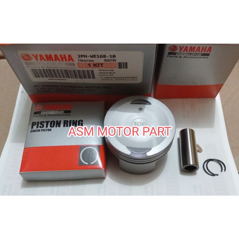 PISTON KIT YAMAHA MIO M3 OVERSIZE, 100 1.00 2PH SEHER MIO M3 OS 1.00 100 KPH