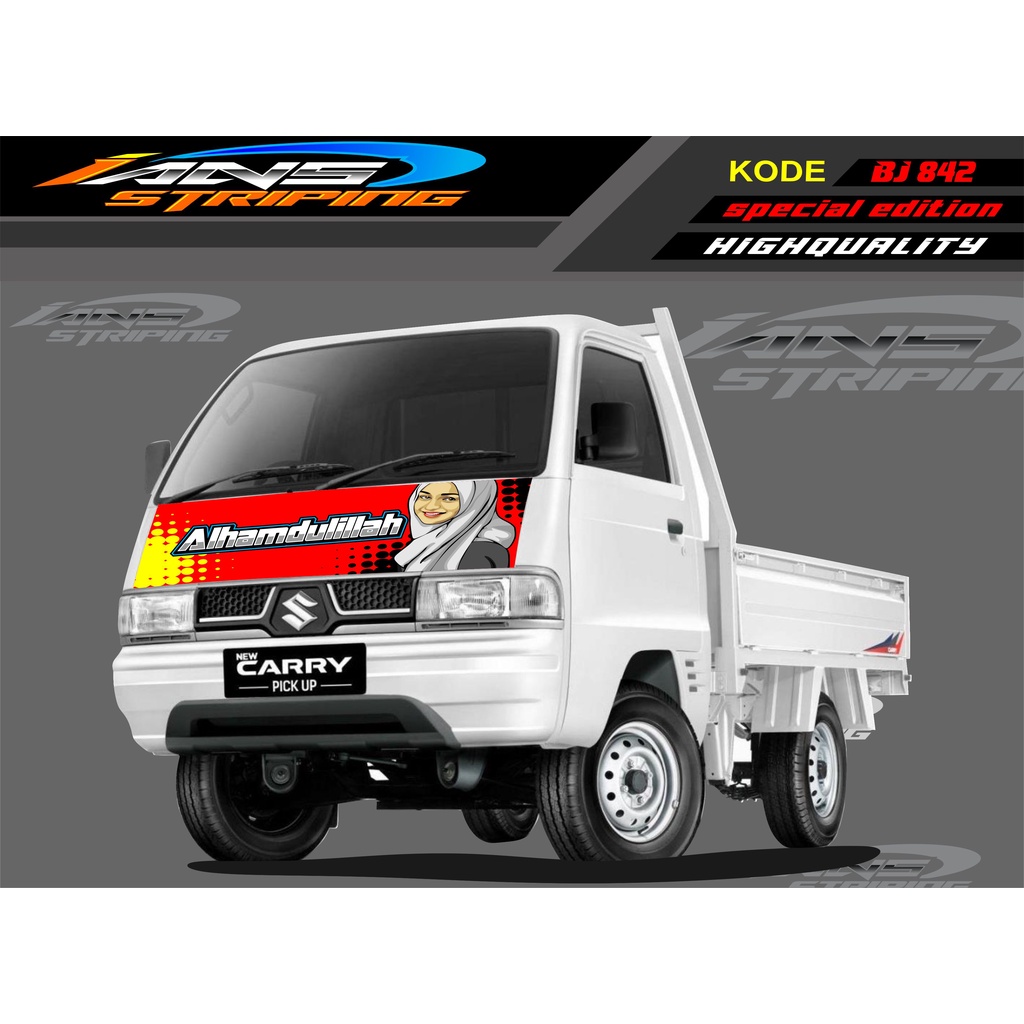 VARIASI STICKER KAP MOBIL CARRY/ STIKER KABIN DEPAN MOBIL CARRY PICK UP / STICKER TERBARU