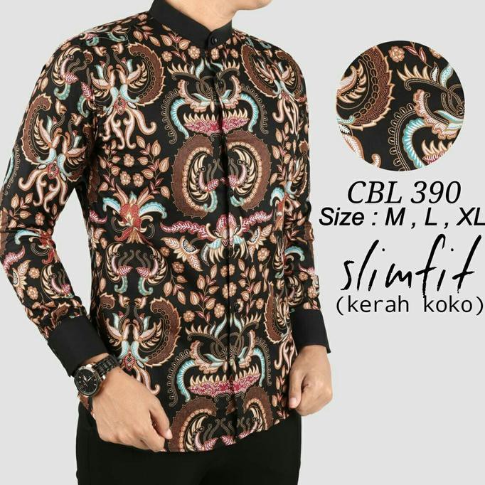 BAJU KOKO BATIK PRIA SLIMFIT CBL 390