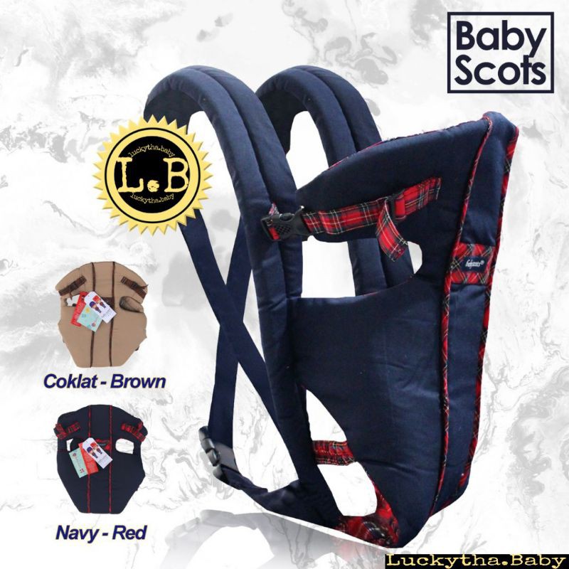 gendongan Scot isg001 / gendongan bayi Scot/ gendongan depan scot polos