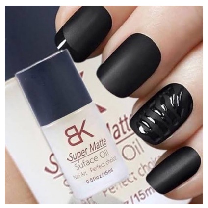 BK super matte nail polish top coat matt mate doff nail polish cat kuku matte matt