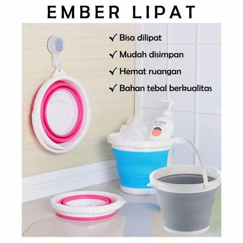 EMBER LIPAT PORTABLE 5 LITER / 10 LITER / EMBER LIPAT SILICON / EMBER LIPAT SERBAGUNA SUPER MURAH