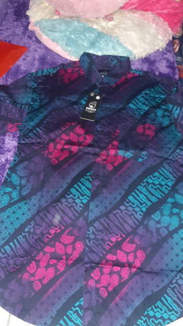 Bswart Batik Hrb026 Kenongo Hem Pendek Padi Pekalongan M L Xl Batik Pria Murah Modern Grosir Batik