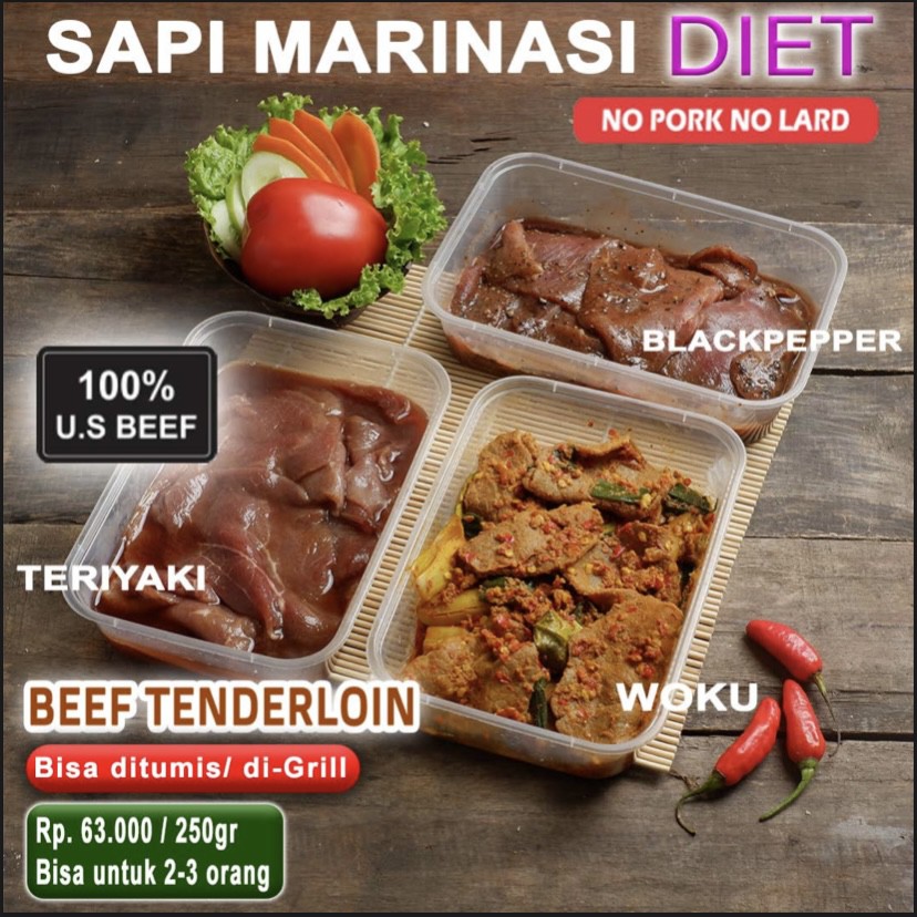 

Marinated US Beef for Diet No MSG No Salt No Sugar No Fat