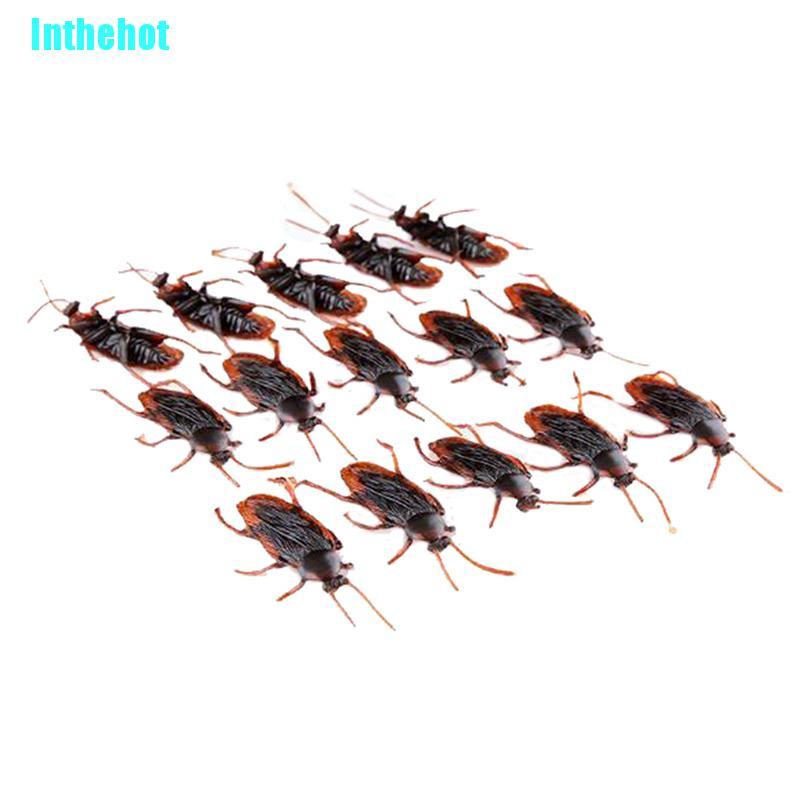 10Pcs/lot simulation fake rubber cockroach  funny toy special lifelike model  X