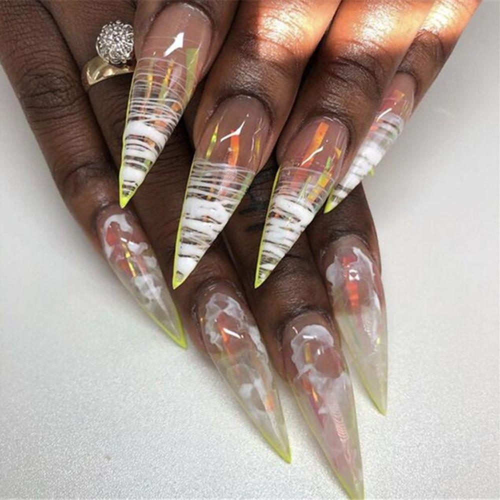 Preva Nail Liner Painting Pen Gambar Profesional DIY Gagang Logam