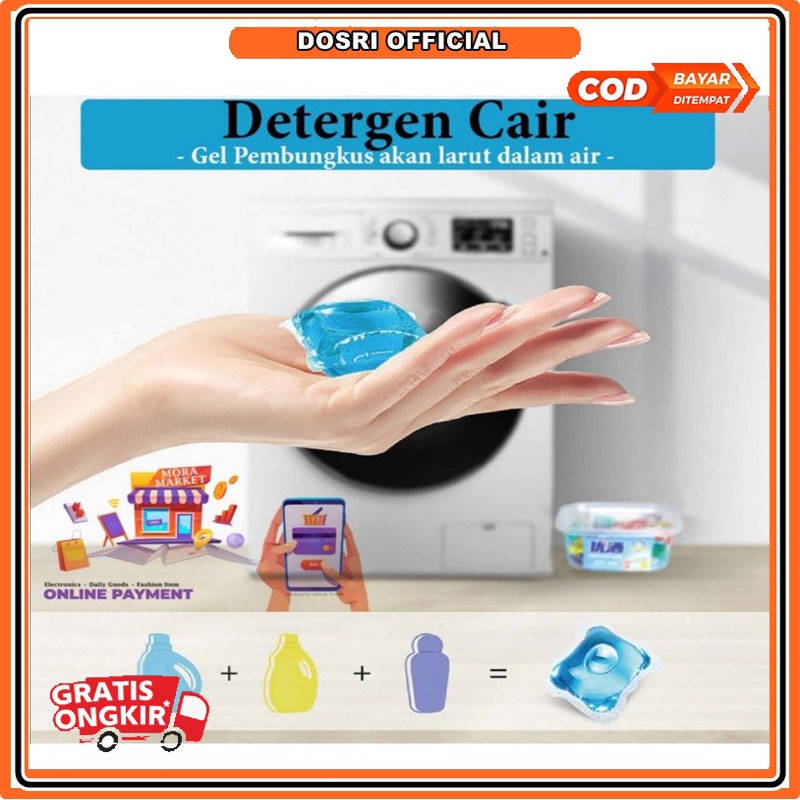 [BISA COD] 1 PCS Laundry Detergent Gel Ball Sabun Cuci Baju Antiseptik Detergent Laundry Gell