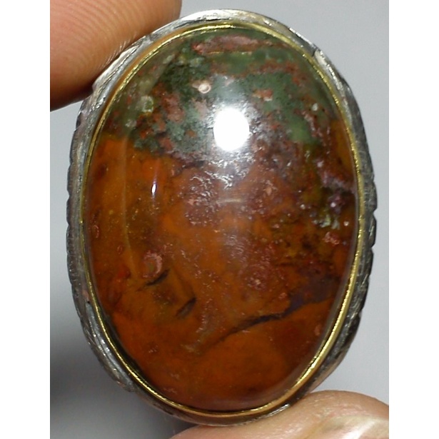 cincin akik garut jesper merah orange hijau