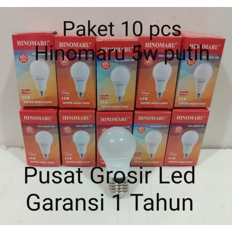 Paket 10 pcs Lampu Led Hinomaru 5 watt 5w