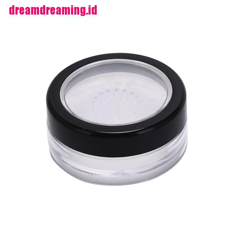 / Dreamdreaming 10g Toples Plastik Kosong Dengan Saringan Untuk Bedak Tabur