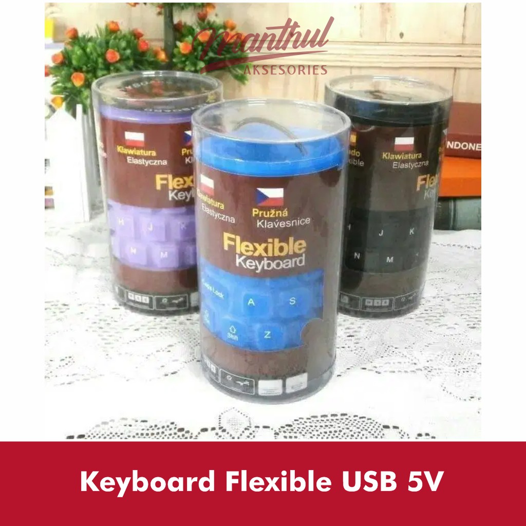 Keyboard Flexible Usb Keyboard External Flexible Keyboard Karet Untuk PC dan Laptop