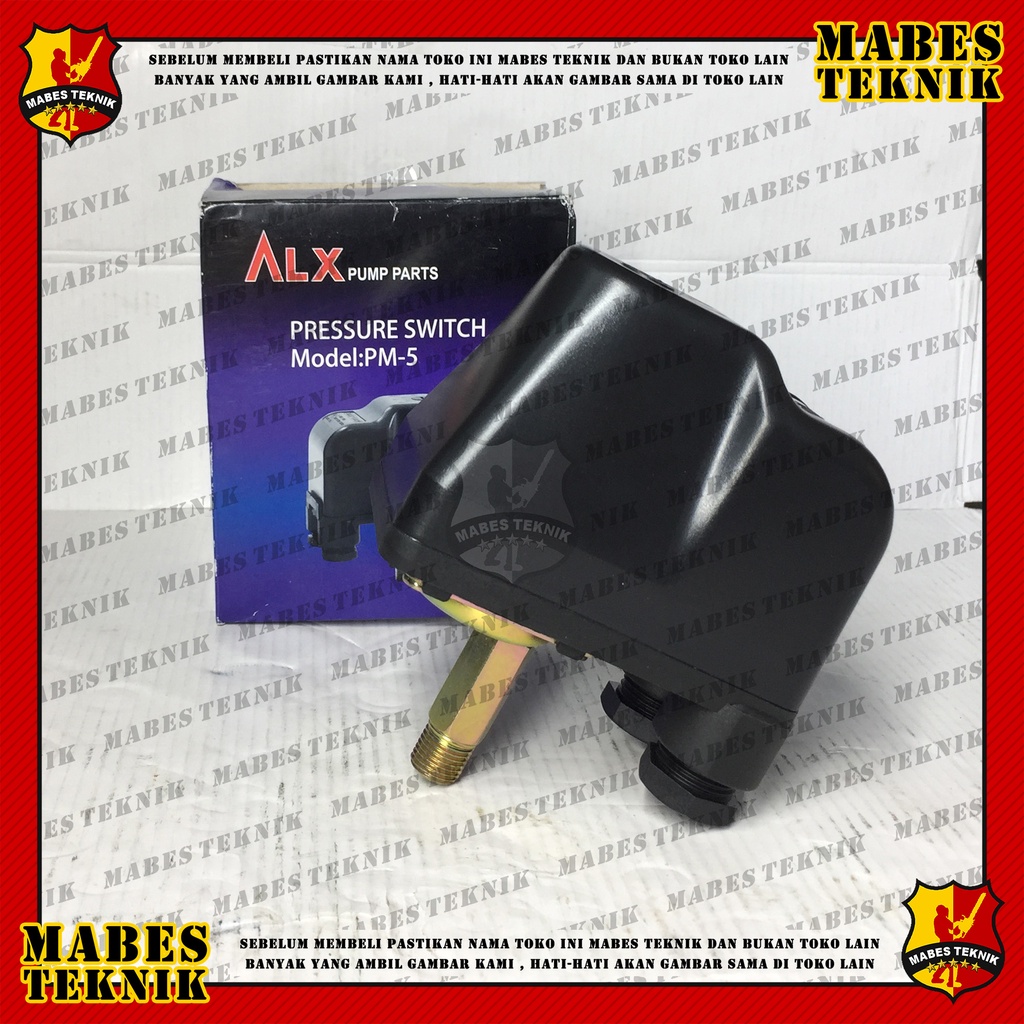 AIRLUX MODEL PM5 / PM 5 - PRESSURE SWITCH - OTOMATIS POMPA AIR - SEMI/JET PUMP