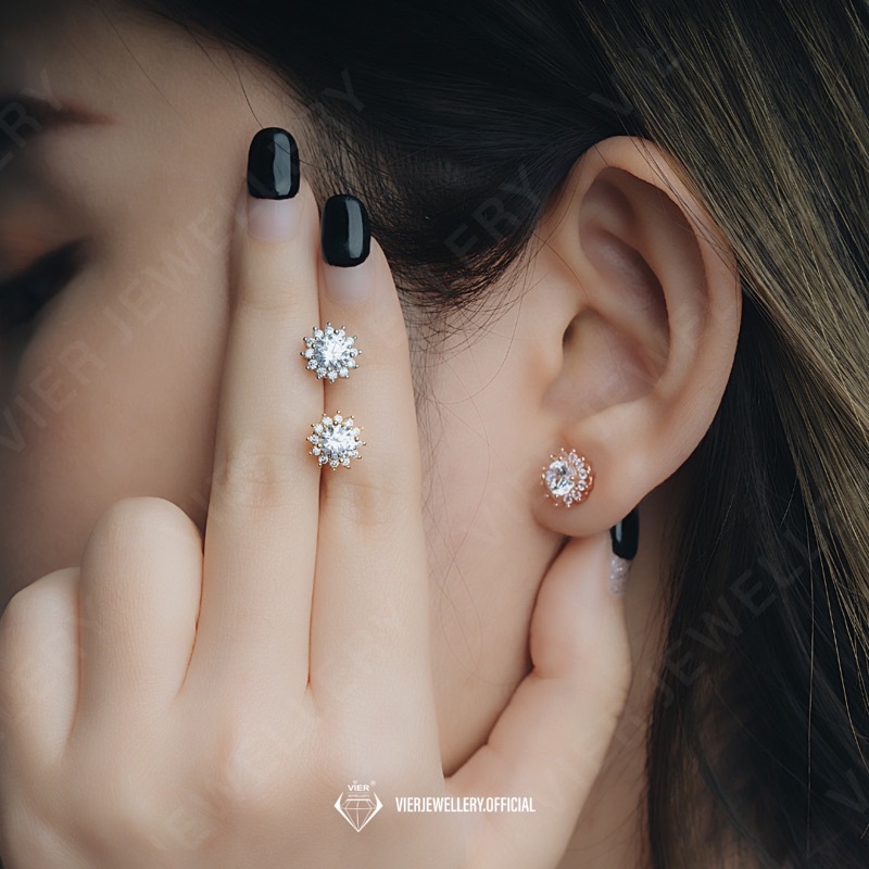 Vier Jewellery Wynn Edition Earrings 13103 / Anting Zirconia AAA+ / Anting Emas Imitasi