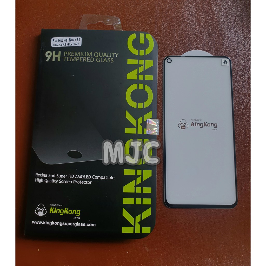Kingkong Tempered Glass Huawei Nova 5T Full Glue Tempered - Hitam
