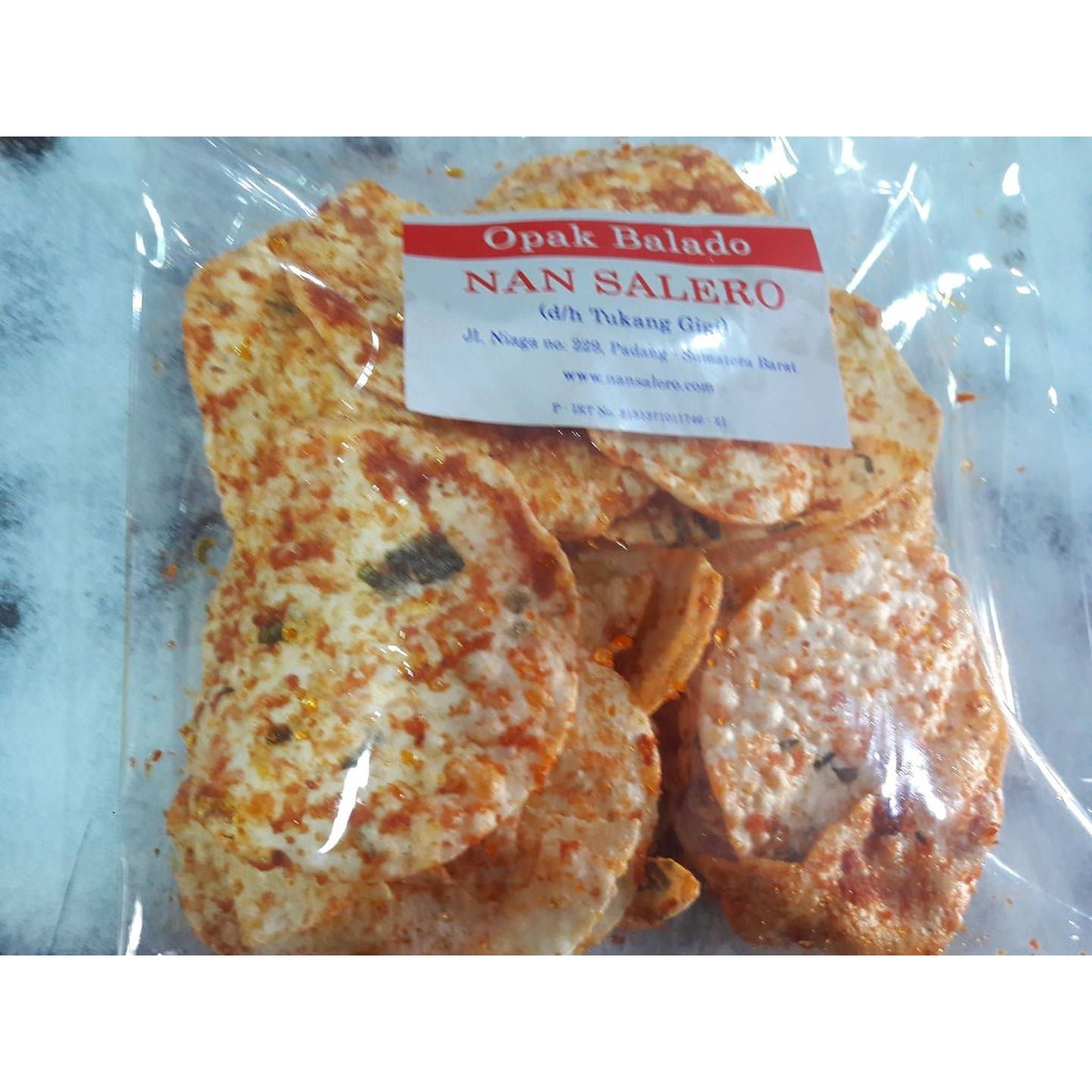 

Kerupuk Opak Balado Nan Salero Khas Padang 200 gram