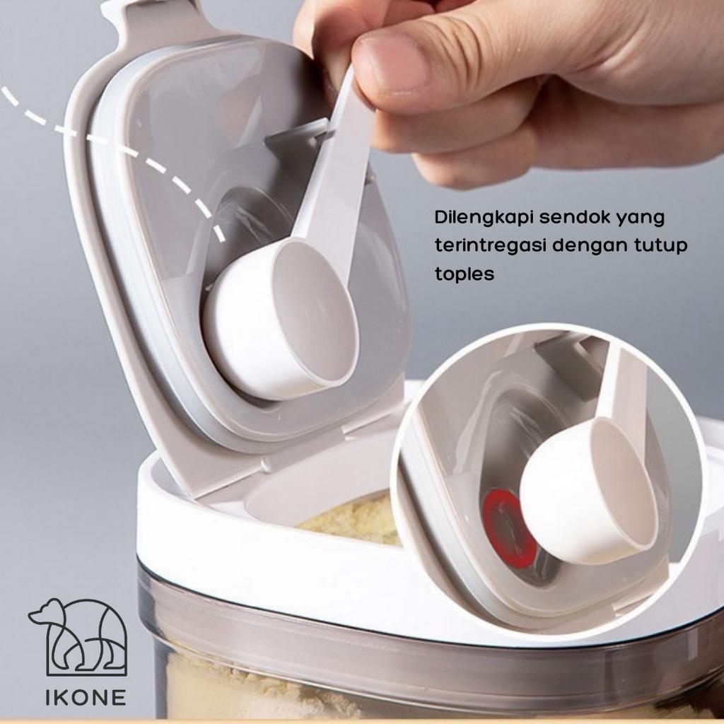 【IKONE】YOMA Toples Kotak Penyimpanan Makanan Toples Susu Kedap Udara Berkualitas Suction Vacuum Sealed Box Kotak Vakum Food Container