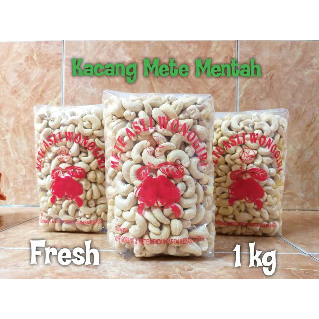 

1 kg Kacang Mede Mete Cashewnut MENTAH asli wonogiri termurah