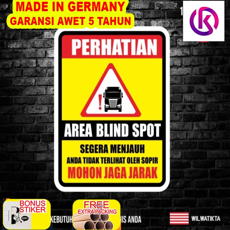 

Grosir Sticker Safety Sign Blind Spot - BS-1