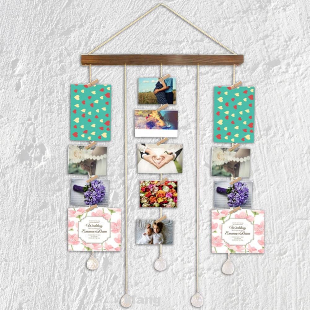 Crystal Pendant Diy Hanging Home Decor With Clips Wall Art Bedroom Photo Display Set Shopee Indonesia