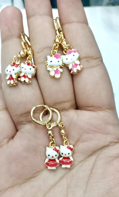 Anting anak  lapis emas xuping yaxiya  anting kitty