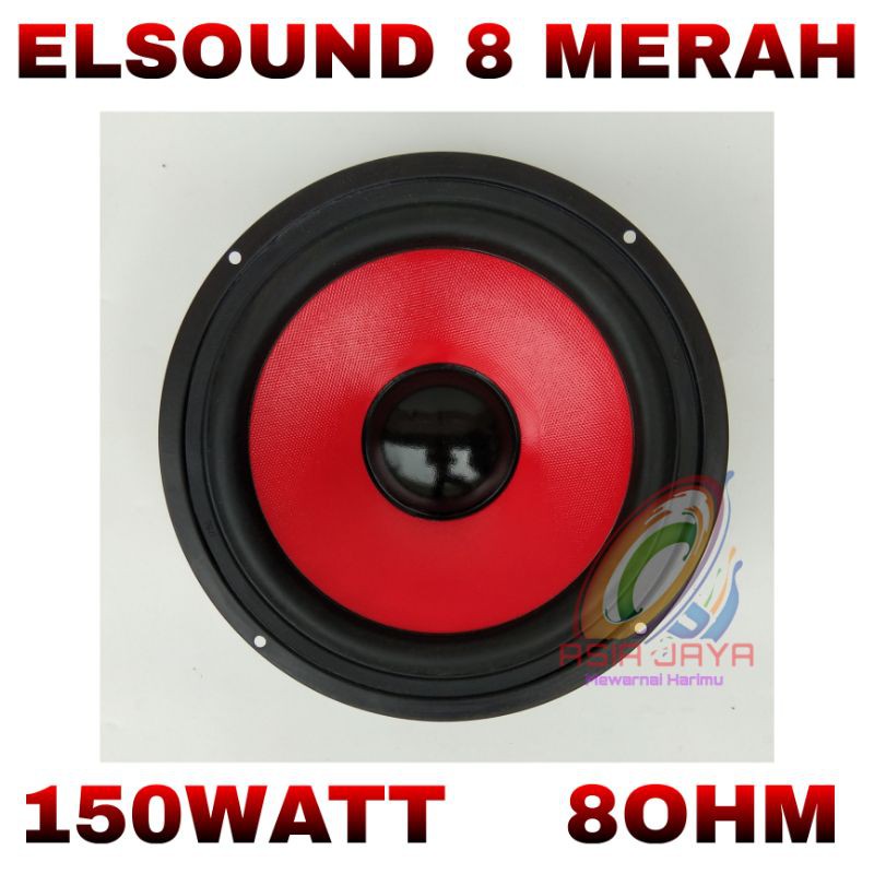 Speaker Elsound 8 Inch Merah Elsound 8 Red