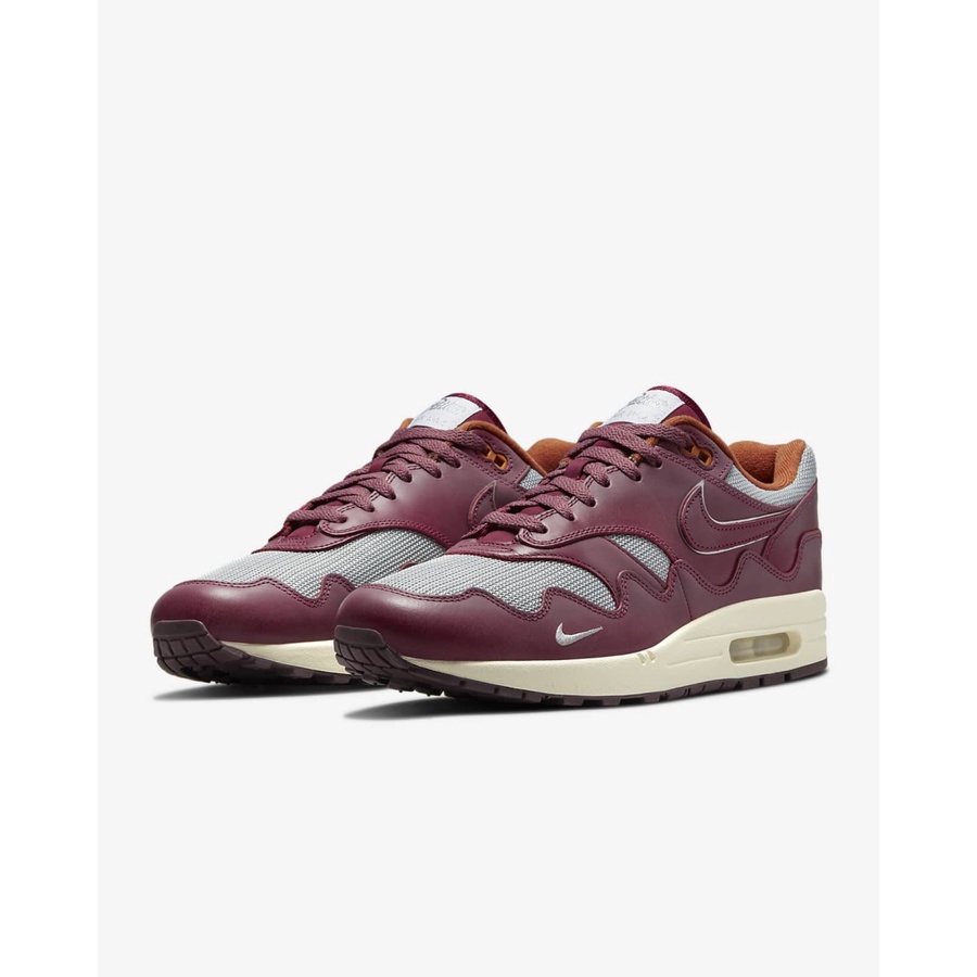 NIKE AIR MAX 1 X PATTA RUSH MAROON