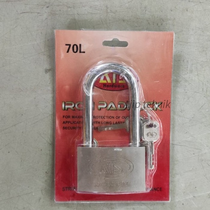 Gembok ATS 70mm panjang gembok pagar 70mm gembok kunci 70 mm termurah