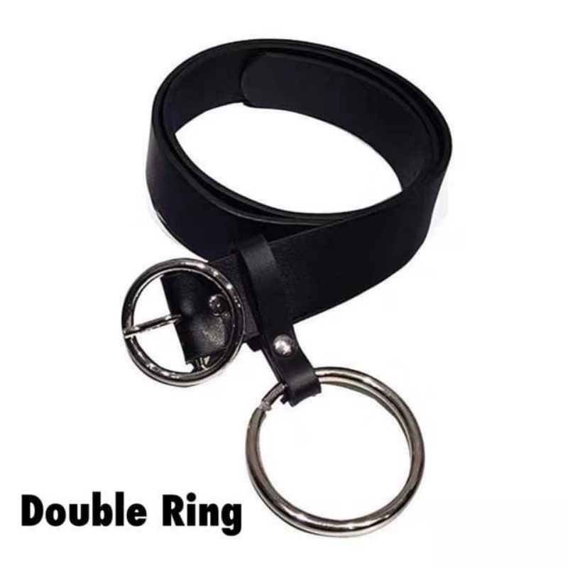 ikat pinggang sabuk double ring plastik fashion korea