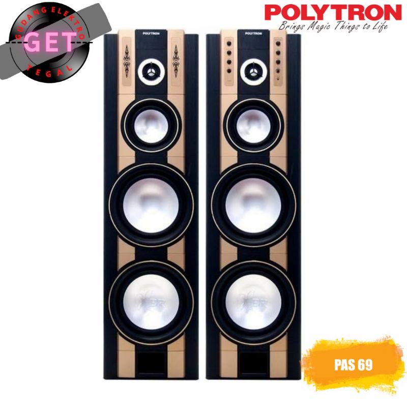 SPEAKER AKTIF POLYTRON [XBR SERIES] DOUBLE WOOFER 8 INCH ~ PAS 69 (KOTA TEGAL)