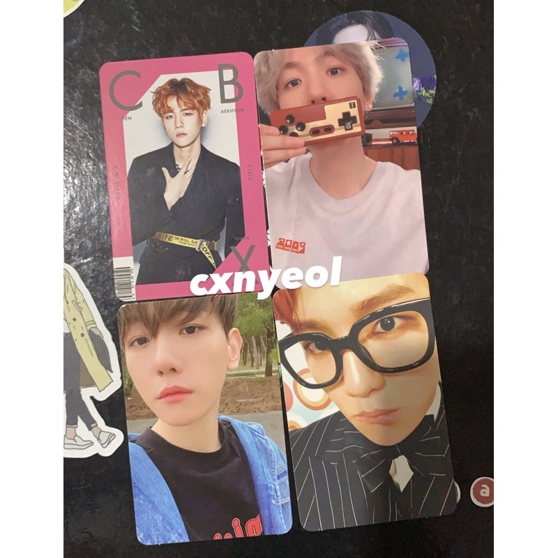EXO CBX BAEKHYUN PHOTOCARD PC HEY MAMA GIRLS CITY LIGHTS MINT CANDY