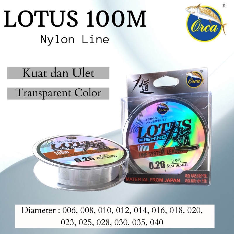 Senar ORCA LOTUS | Size : 0.06mm - 0.30mm