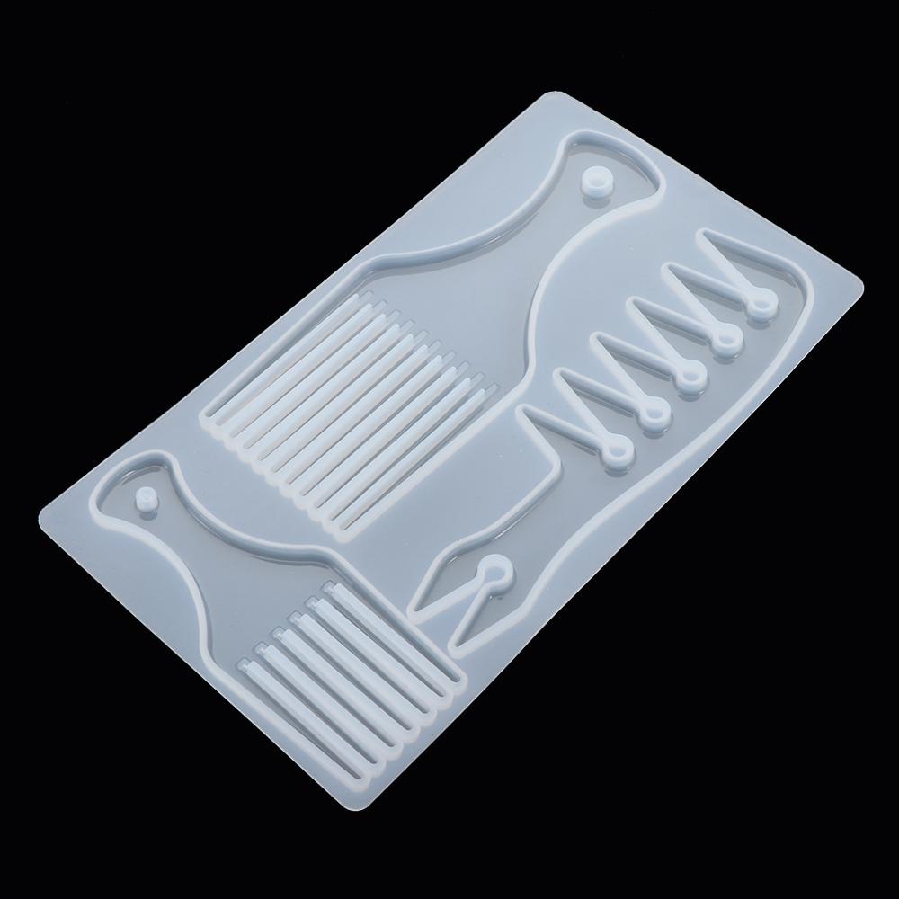 R-flower Comb Cetakan Silikon Cermin African Comb Crystal Epoxy Resin Kerajinan Casting Mold