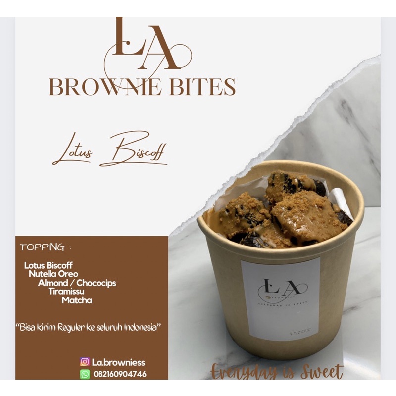 

Brownie Bites Lotus Biscoff