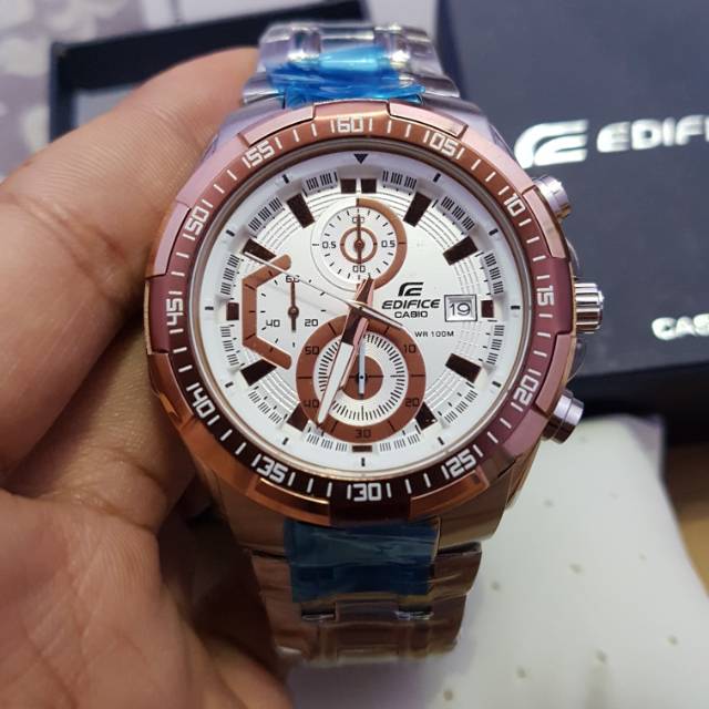JAM TANGAN PRIA CASIO EDIFICE EFR539 CHRONO ORI BM