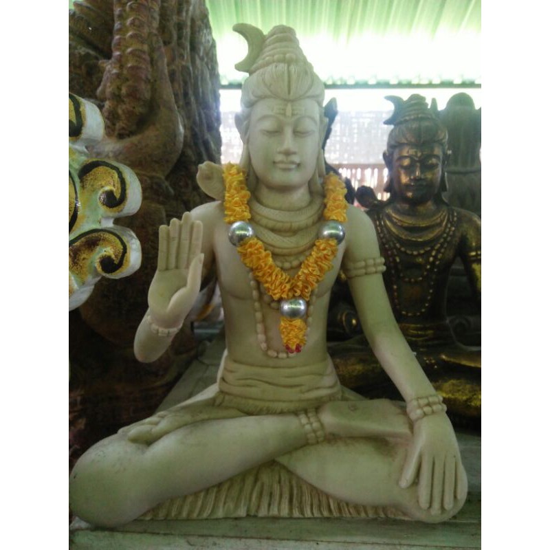 Patung Dewa Siwa meditasi  Resin