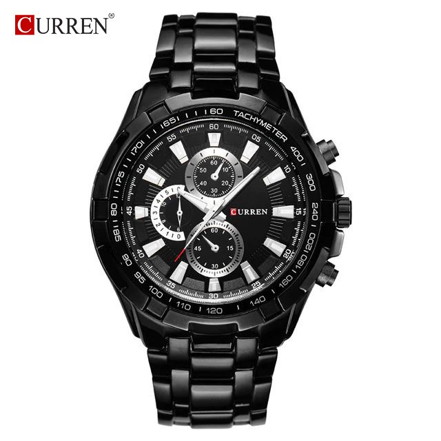 CURREN 8023 Jam Tangan Pria Analog Stainless Steel Chronograph Tidak Aktif WATCHKITE WKOS