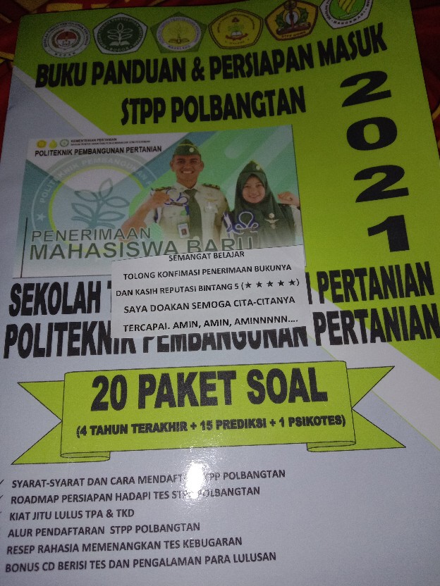 Buku Persiapan Polbangtan 2021 Politeknik Pembangunan Pertanian Stpp Shopee Indonesia
