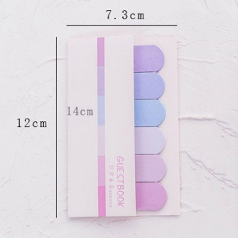 1Pc Sticky Notes Mini Warna Gradasi